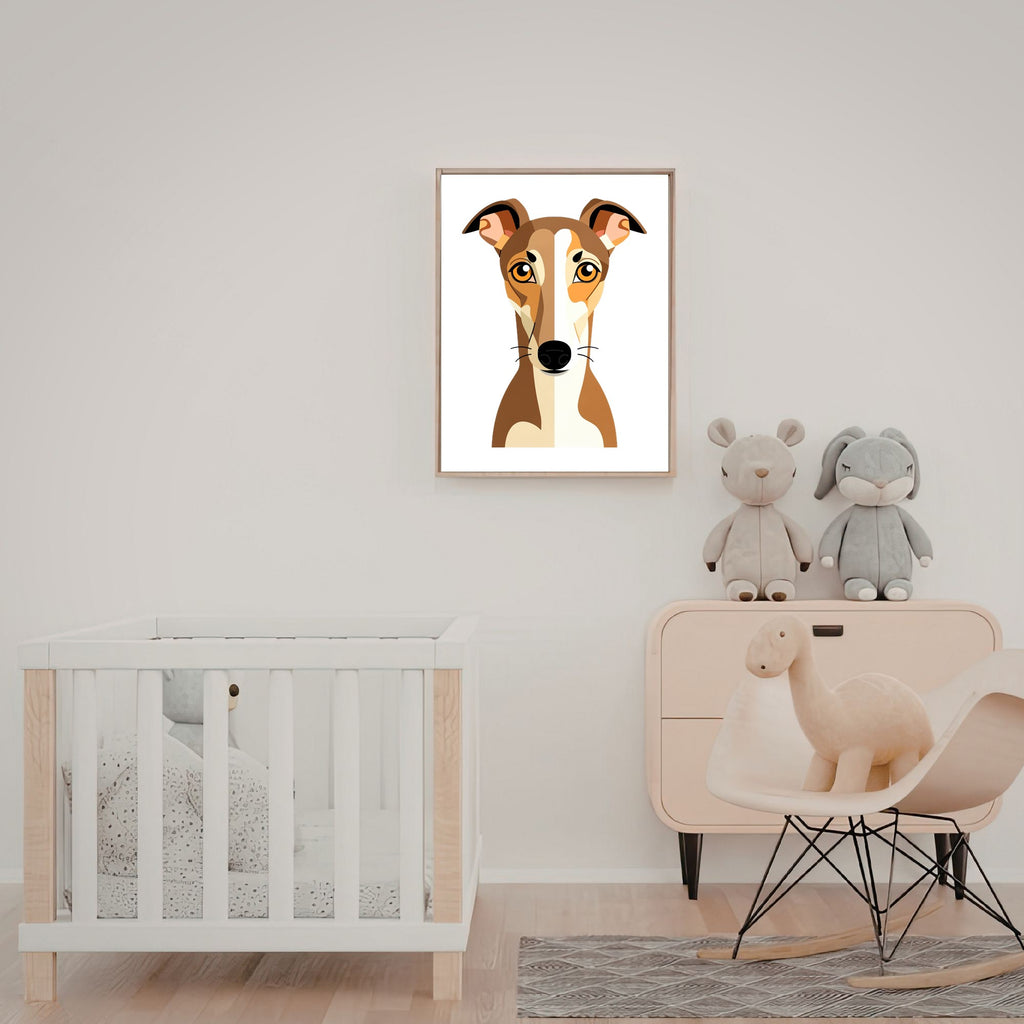 Bold Block Art Print - Framed Nursery Mockup