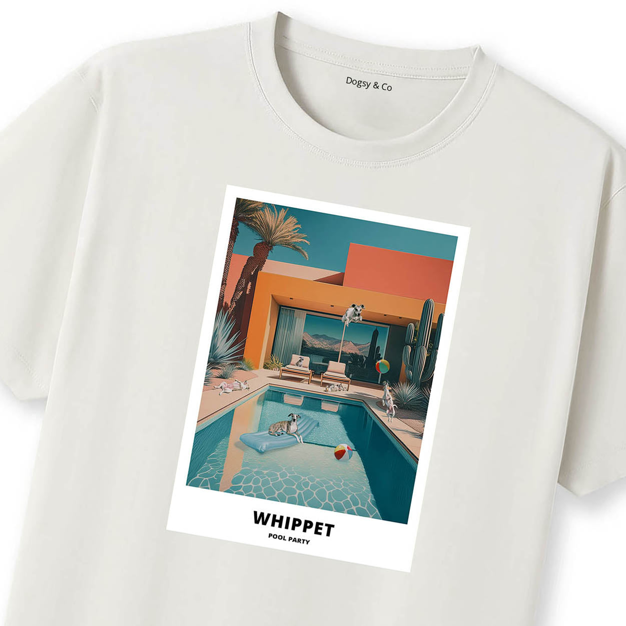 Whippet Pool Party T-shirt