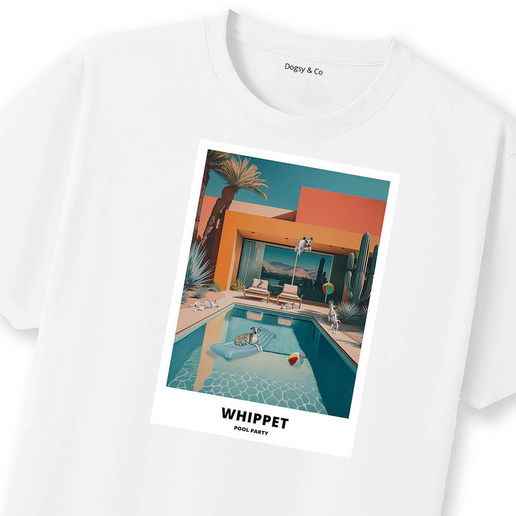 Whippet Pool Party T-shirt
