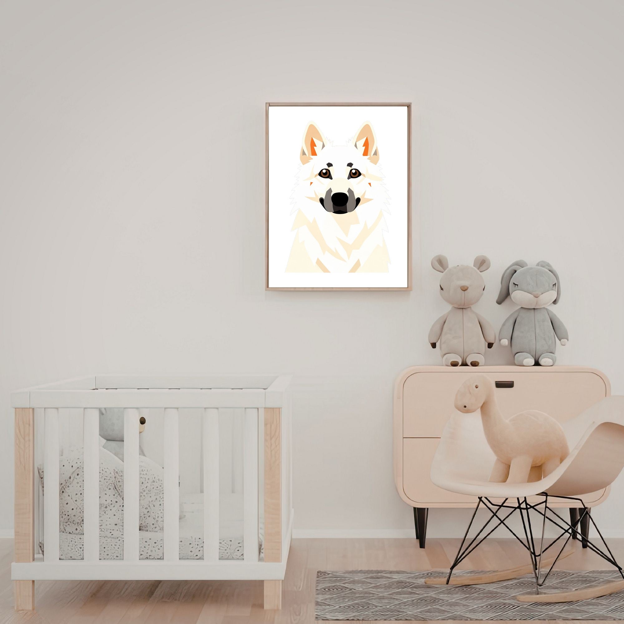 Bold Block Art Print - Framed Nursery Mockup