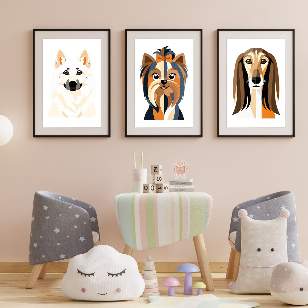 Bold Block Art Print - Framed Nursery Mockup