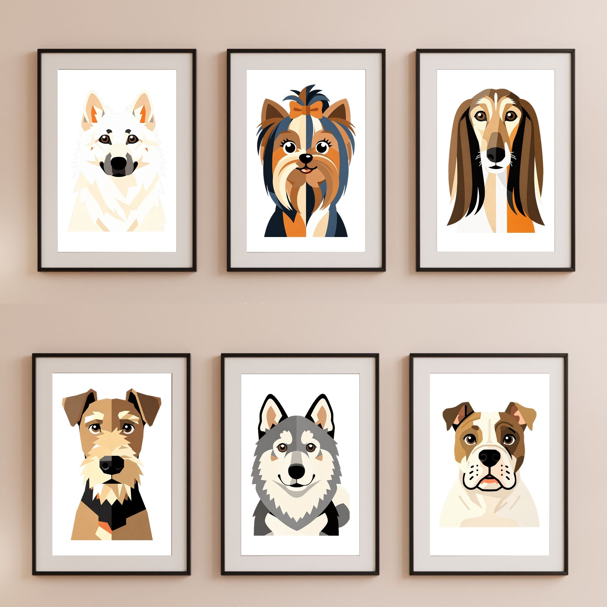 Bold Block Art Print - Framed Nursery Mockup