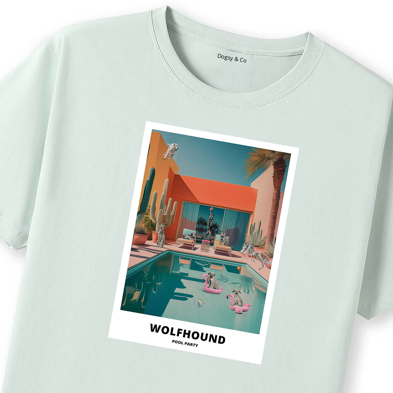 Irish Wolfhound Pool Party T-shirt