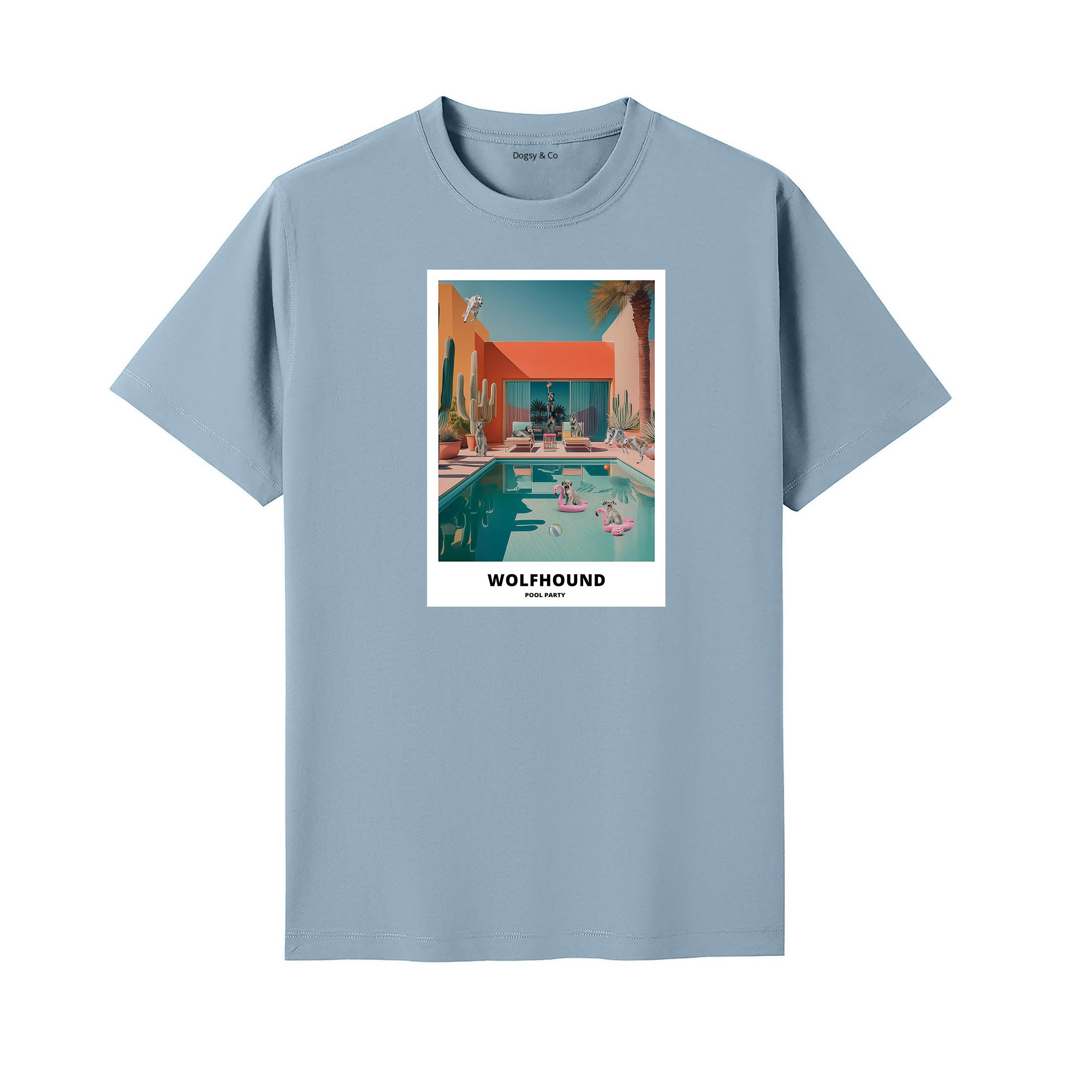 Irish Wolfhound Pool Party T-shirt