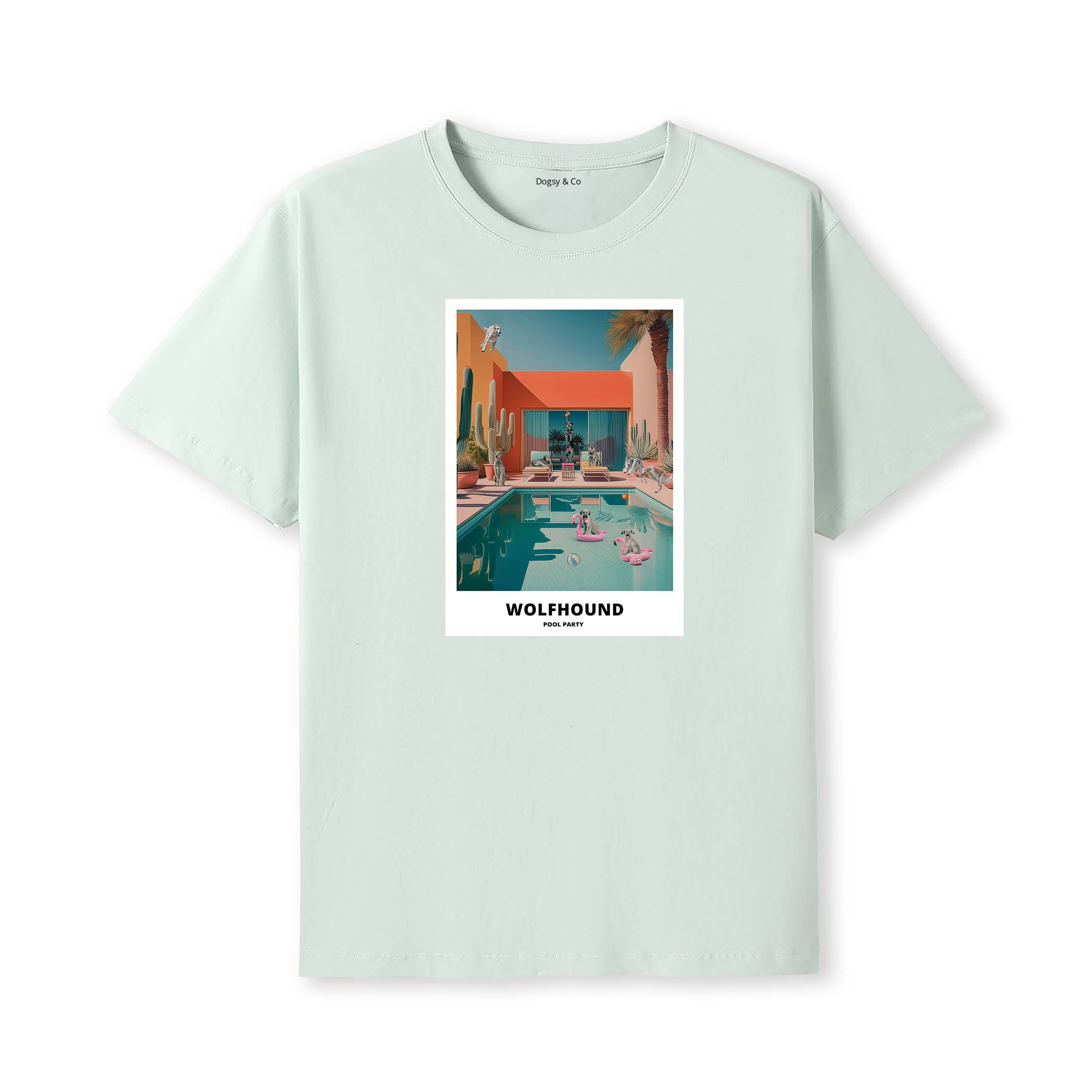 Irish Wolfhound Pool Party T-shirt