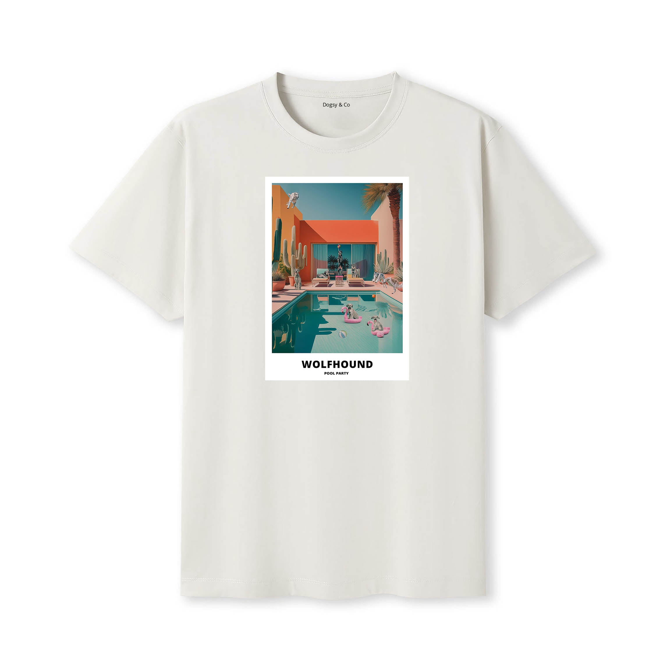 Irish Wolfhound Pool Party T-shirt