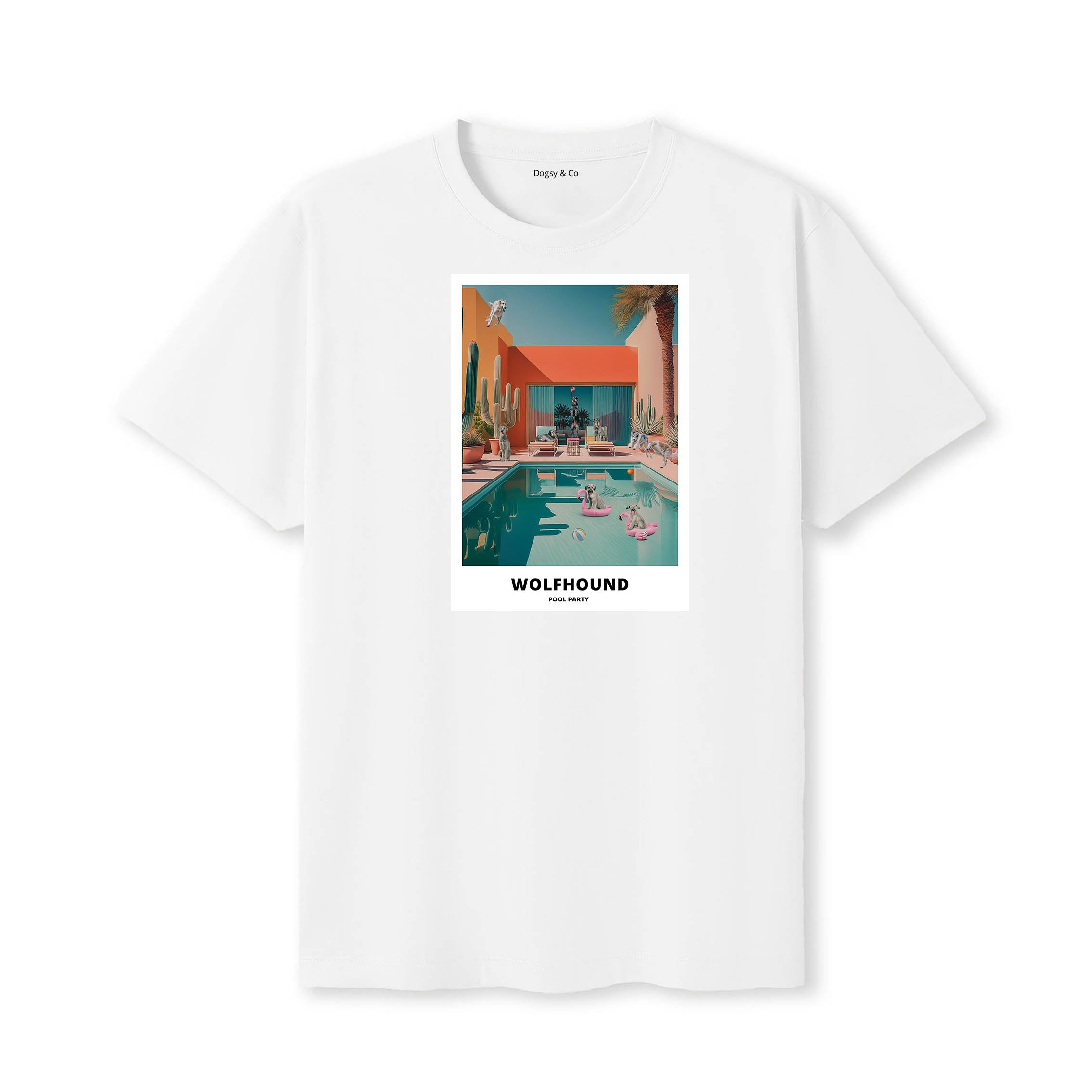Irish Wolfhound Pool Party T-shirt