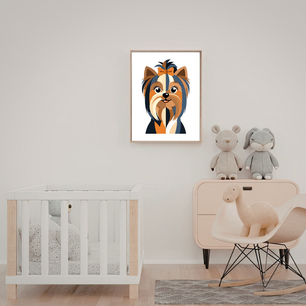 Bold Block Art Print - Framed Nursery Mockup