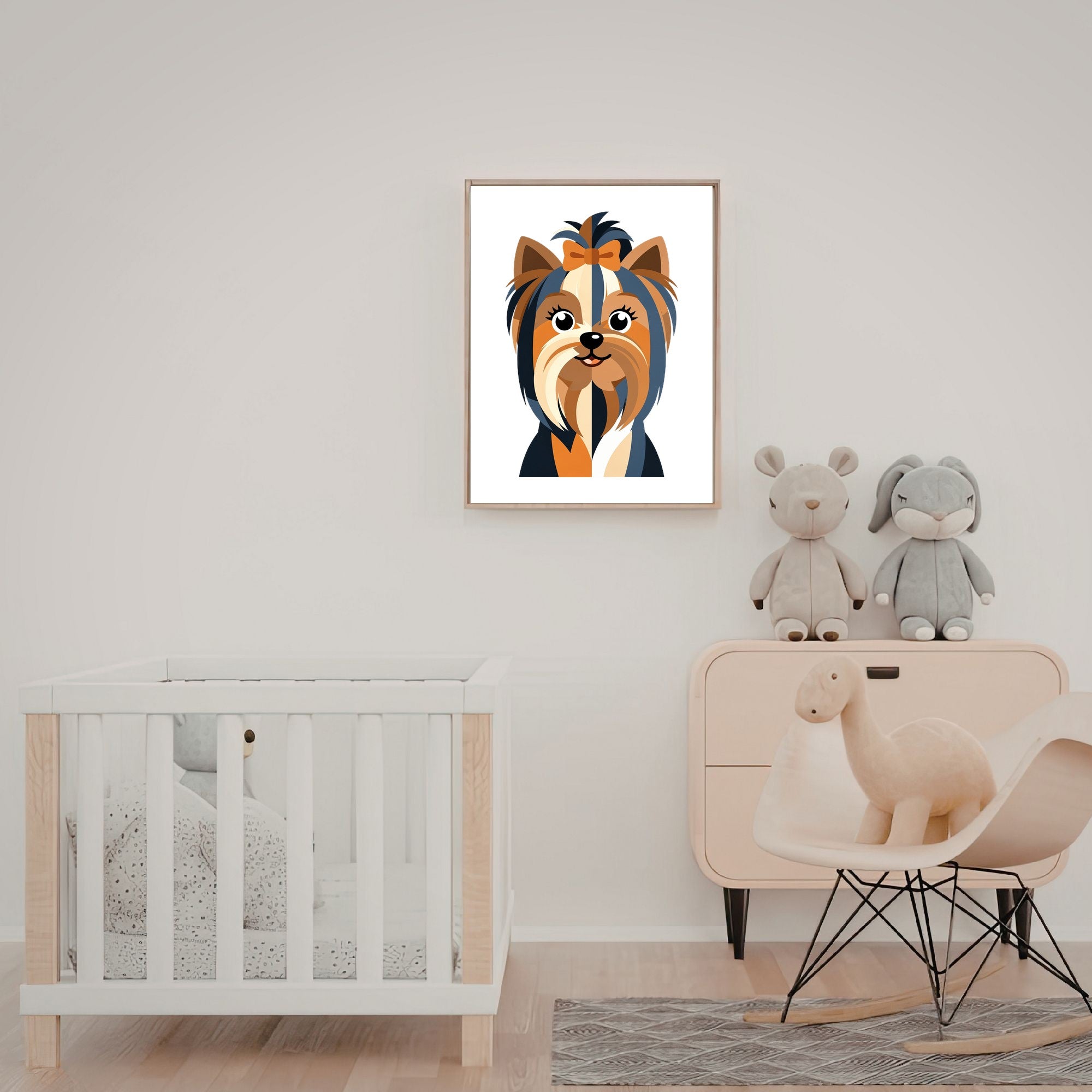 Bold Block Art Print - Framed Nursery Mockup