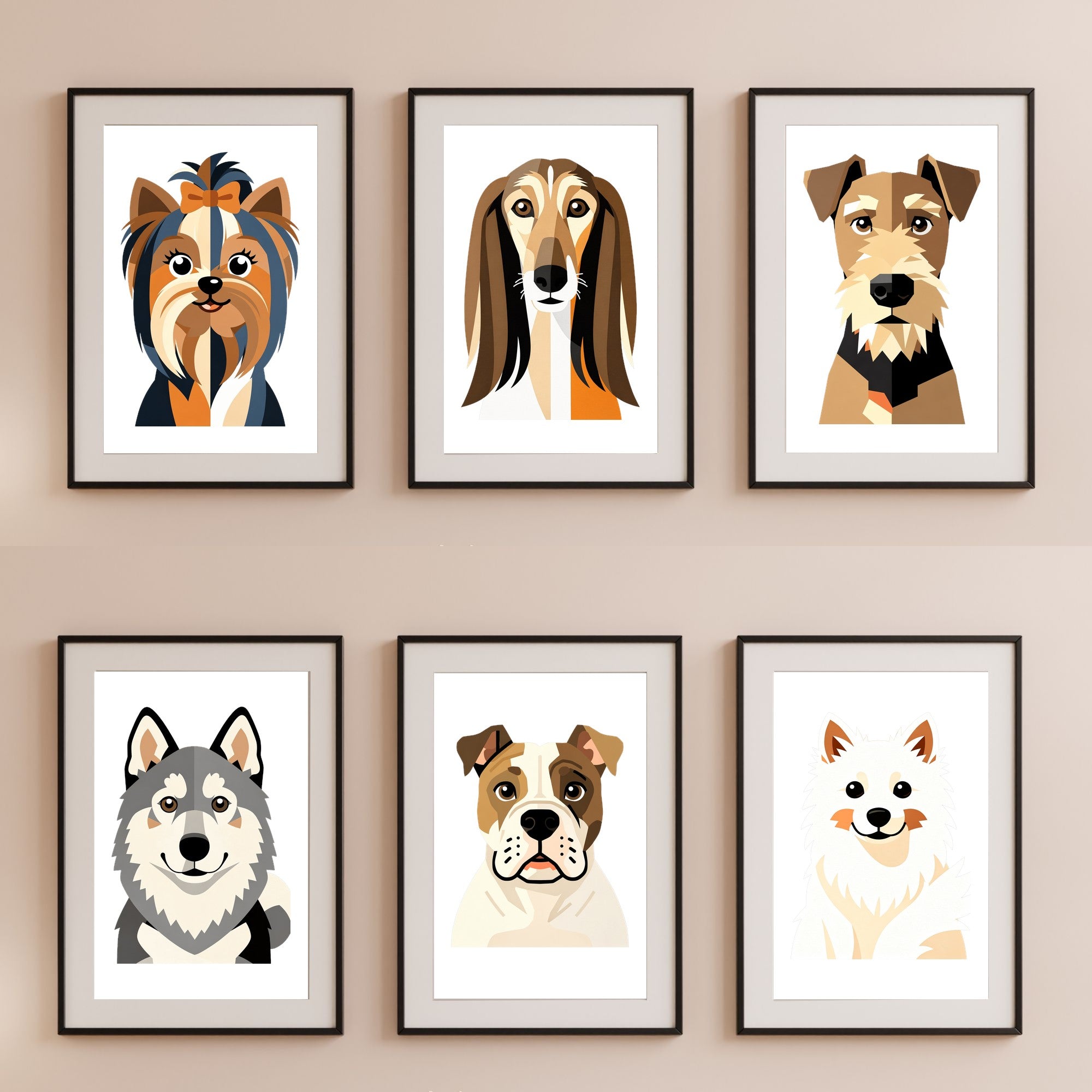 Bold Block Art Print - Framed Nursery Mockup