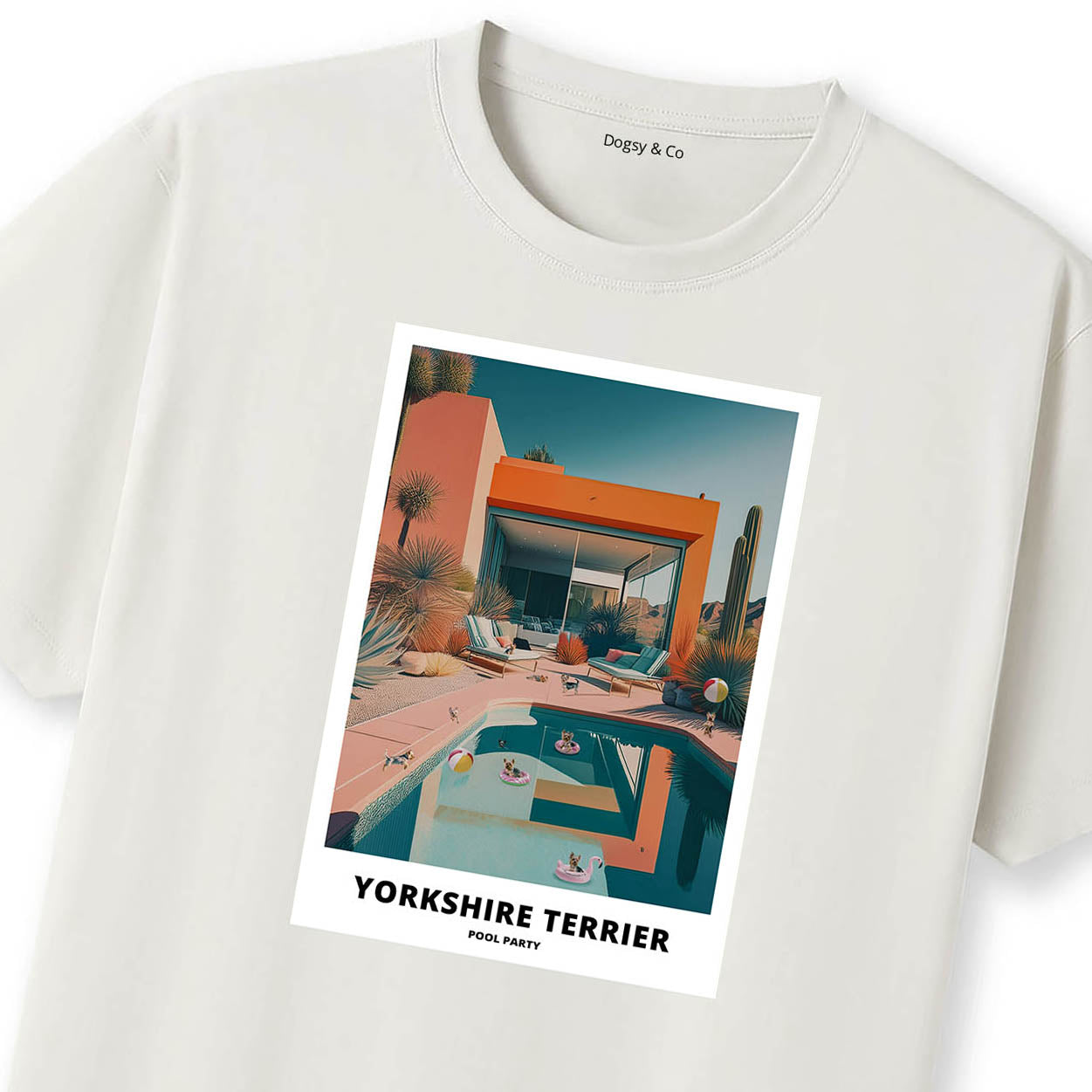 Yorkshire Terrier Pool Party T-shirt