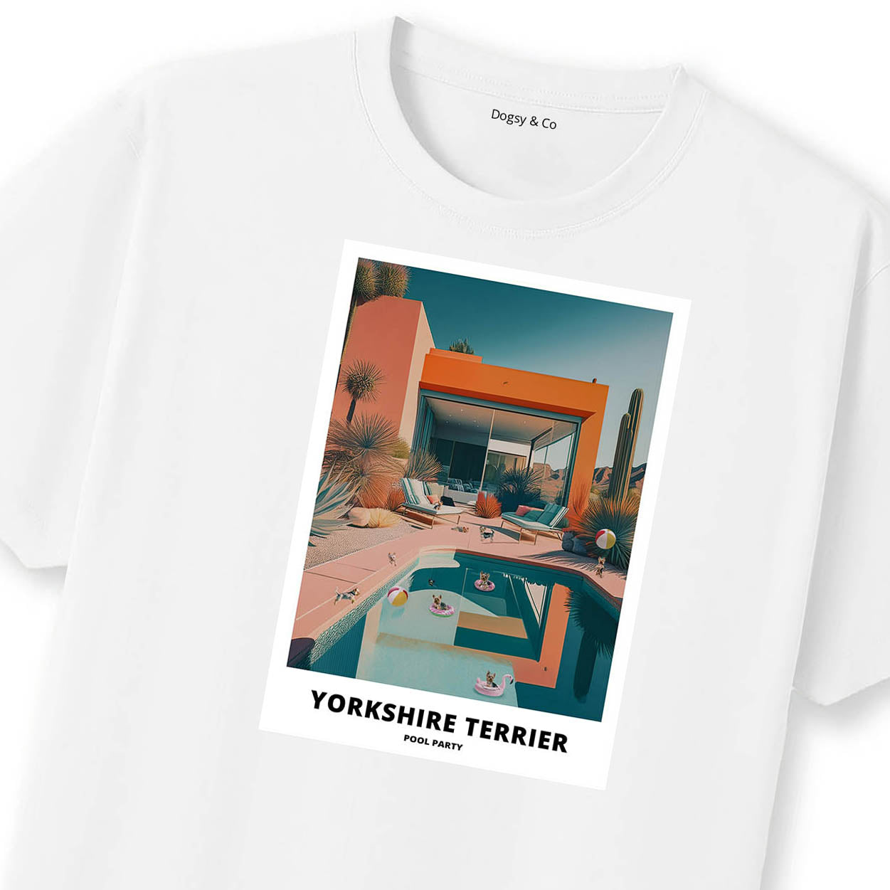 Yorkshire Terrier Pool Party T-shirt